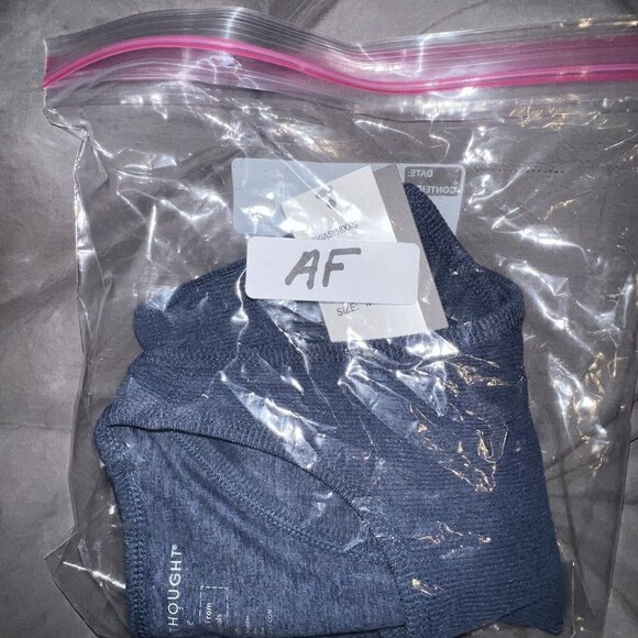 THREADS 4‎ THOUGHT KENSI RIB SPORTS BRA NAVY BLUE RACERBACK WOMEN MEDIUM NEW - Picture 10 of 10